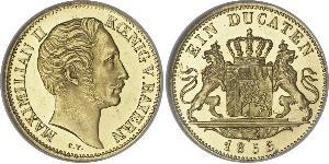 1 Ducat Royaume de Bavière (1806 - 1918) Or Maximilien II de Bavière(1811 - 1864)