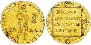 1 Ducat Royaume des Pays-Bas (1815 - ) Or 