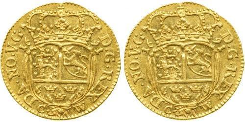 1 Ducat Royaume du Danemark et de Norvège (1536-1814) Or Christian V de Danemark (1646 -1699)