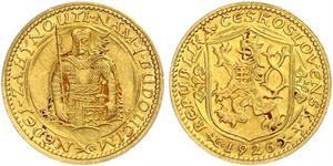 1 Ducat Tchécoslovaquie  (1918-1992) Or 