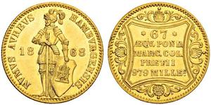 1 Ducat Amburgo Oro 