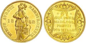 1 Ducat Amburgo Oro 