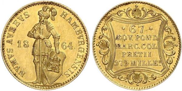 1 Ducat Amburgo Oro 