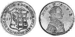1 Ducat Anhalt-Zerbst  (1544 - 1796) Oro Federico Augusto di Anhalt-Zerbst(1734 – 1793)