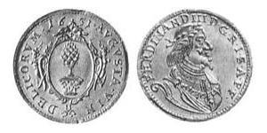 1 Ducat Augsburgo (1276 - 1803) Oro Ferdinand III, Holy Roman Emperor (1608-1657)