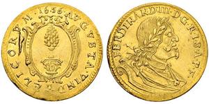 1 Ducat Augsburgo (1276 - 1803) Oro Ferdinand III, Holy Roman Emperor (1608-1657)