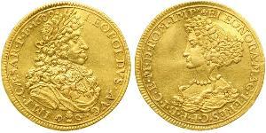 1 Ducat Augsburgo (1276 - 1803) Oro Leopoldo I de Habsburgo(1640-1705)