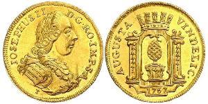 1 Ducat Augsburgo (1276 - 1803) Oro Joseph II, Holy Roman Emperor  (1741 - 1790)