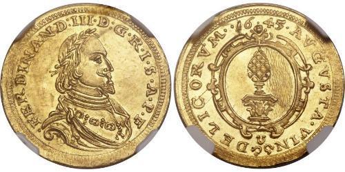 1 Ducat Augsburgo (1276 - 1803) Oro Ferdinand III, Holy Roman Emperor (1608-1657)