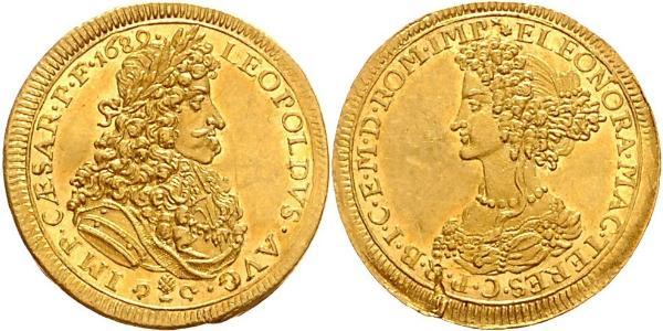 1 Ducat Augusta (Germania) (1276 - 1803) Oro Leopoldo I d