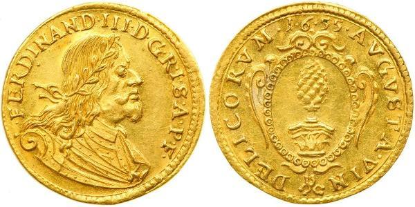 1 Ducat Augusta (Germania) (1276 - 1803) Oro Ferdinand III, Holy Roman Emperor (1608-1657)