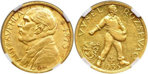 1 Ducat Cecoslovacchia  (1918-1992) Oro Antonin Svehla  (1873- 1933)