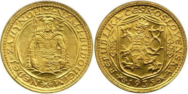 1 Ducat Checoslovaquia  (1918-1992) Oro 