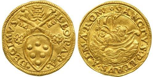 1 Ducat Estados Pontificios (752-1870) Oro León X (1475 -1521)