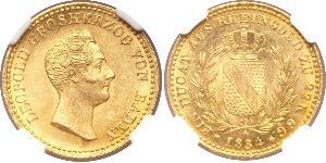 1 Ducat Gran Ducado de Baden (1806-1918) Oro Leopoldo I de Baden(1790 – 1852)