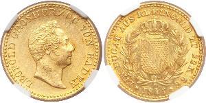 1 Ducat Grand Duchy of Baden (1806-1918) Oro Leopoldo di Baden(1790 – 1852)