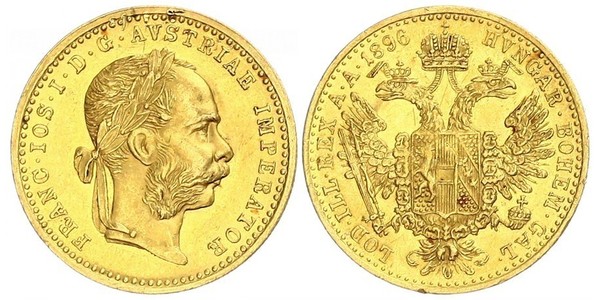 1 Ducat Habsburg Empire (1526-1804) Oro Franz Joseph I (1830 - 1916)