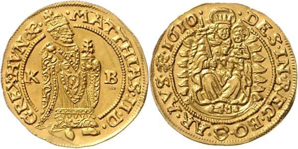 1 Ducat Habsburg Empire (1526-1804) Oro Matthias, Holy Roman Emperor (1557 - 1619)