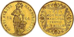 1 Ducat Hamburgo Oro 