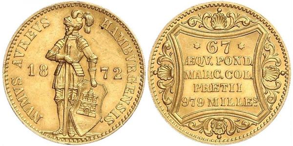 1 Ducat Hamburgo Oro 