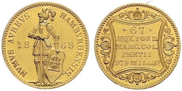 1 Ducat Hamburgo Oro 