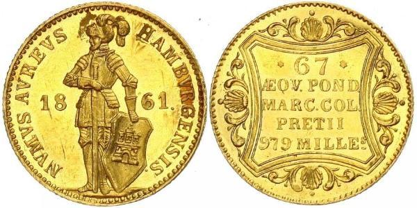1 Ducat Hamburgo Oro 