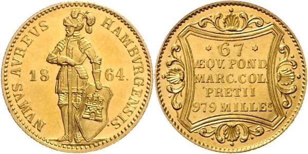 1 Ducat Hamburgo Oro 
