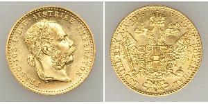 1 Ducat Imperio austrohúngaro (1867-1918) Oro Franz Joseph I (1830 - 1916)