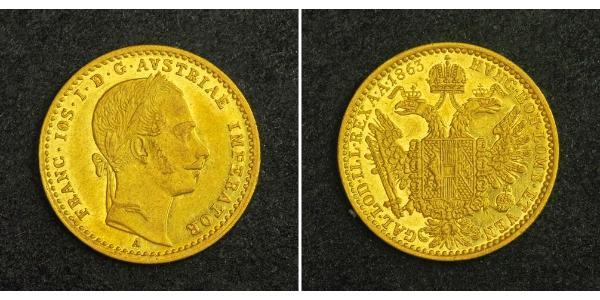 1 Ducat Imperio austrohúngaro (1867-1918) Oro Franz Joseph I (1830 - 1916)