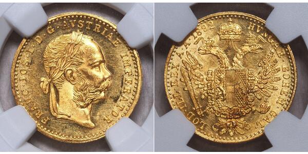 1 Ducat Imperio austrohúngaro (1867-1918) Oro Franz Joseph I (1830 - 1916)