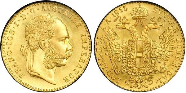 1 Ducat Imperio austrohúngaro (1867-1918) Oro Franz Joseph I (1830 - 1916)