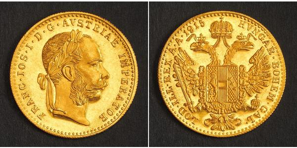 1 Ducat Imperio austrohúngaro (1867-1918) Oro Franz Joseph I (1830 - 1916)