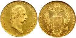 1 Ducat Imperio austríaco (1804-1867) Oro Francis II, Holy Roman Emperor (1768 - 1835)