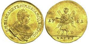 1 Ducat Imperio ruso (1720-1917) Oro Isabel I (1709-1762)