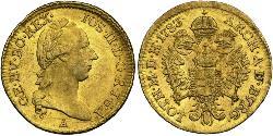 1 Ducat Impero austriaco (1804-1867) Oro Joseph II, Holy Roman Emperor  (1741 - 1790)