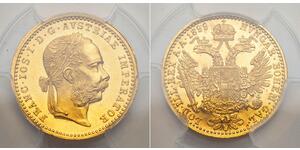 1 Ducat Impero austro-ungarico (1867-1918) Oro Franz Joseph I (1830 - 1916)