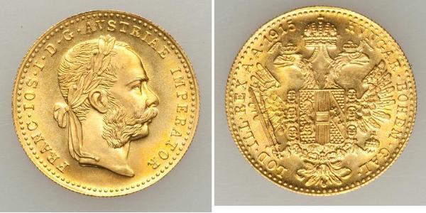 1 Ducat Impero austro-ungarico (1867-1918) Oro Franz Joseph I (1830 - 1916)