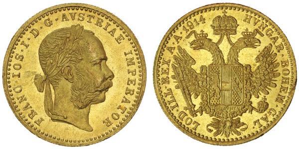 1 Ducat Impero austro-ungarico (1867-1918) Oro Franz Joseph I (1830 - 1916)