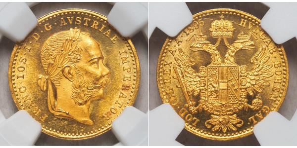 1 Ducat Impero austro-ungarico (1867-1918) Oro Franz Joseph I (1830 - 1916)