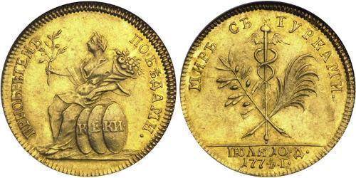 1 Ducat Impero russo (1720-1917) Oro Caterina II (1729-1796)