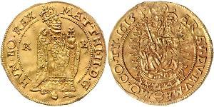 1 Ducat Monarchia asburgica (1526-1804) Oro Matthias, Holy Roman Emperor (1557 - 1619)