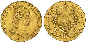 1 Ducat Monarchia asburgica (1526-1804) Oro Joseph II, Holy Roman Emperor  (1741 - 1790)