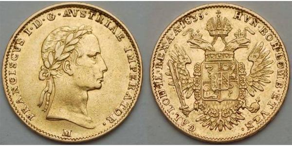1 Ducat Monarchia asburgica (1526-1804) Oro Francis II, Holy Roman Emperor (1768 - 1835)