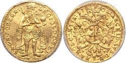 1 Ducat Principality of Transylvania (1571-1711) Oro Leopoldo I de Habsburgo(1640-1705)