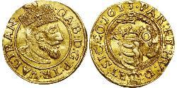 1 Ducat Principality of Transylvania (1571-1711) Oro Gabriel Báthory(1589 – 1613)