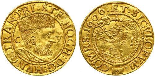 1 Ducat Principality of Transylvania (1571-1711) Oro Esteban Bocskai  (1557 - 1606)