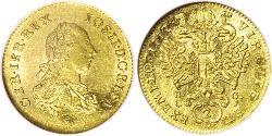 1 Ducat Principality of Transylvania (1571-1711) / Sacro Imperio Romano (962-1806) Oro Joseph II, Holy Roman Emperor  (1741 - 1790)