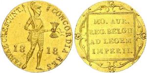 1 Ducat Regno dei Paesi Bassi (1815 - ) Oro 