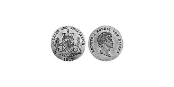 1 Ducat Regno di Baviera (1806 - 1918) Oro Ludovico I di Baviera (re)(1786 – 1868)
