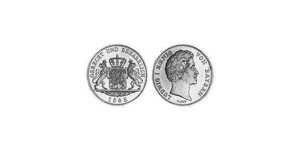 1 Ducat Regno di Baviera (1806 - 1918) Oro Ludovico I di Baviera (re)(1786 – 1868)